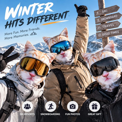 ⏰ Last Day 50% Off 🐱Funny Animal Ski Mask-The Funniest Winter Balaclava✨