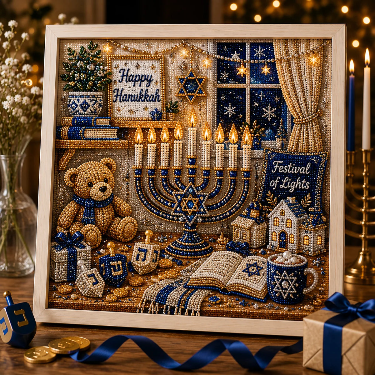 🎁🕎 Hanukkah Pearl Art Kit — Create, Craft & Celebrate!