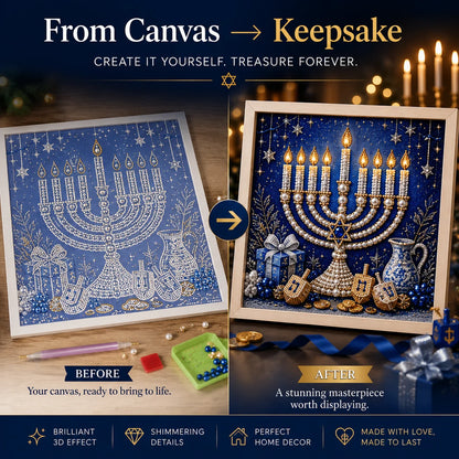 🎁🕎 Hanukkah Pearl Art Kit — Create, Craft & Celebrate!