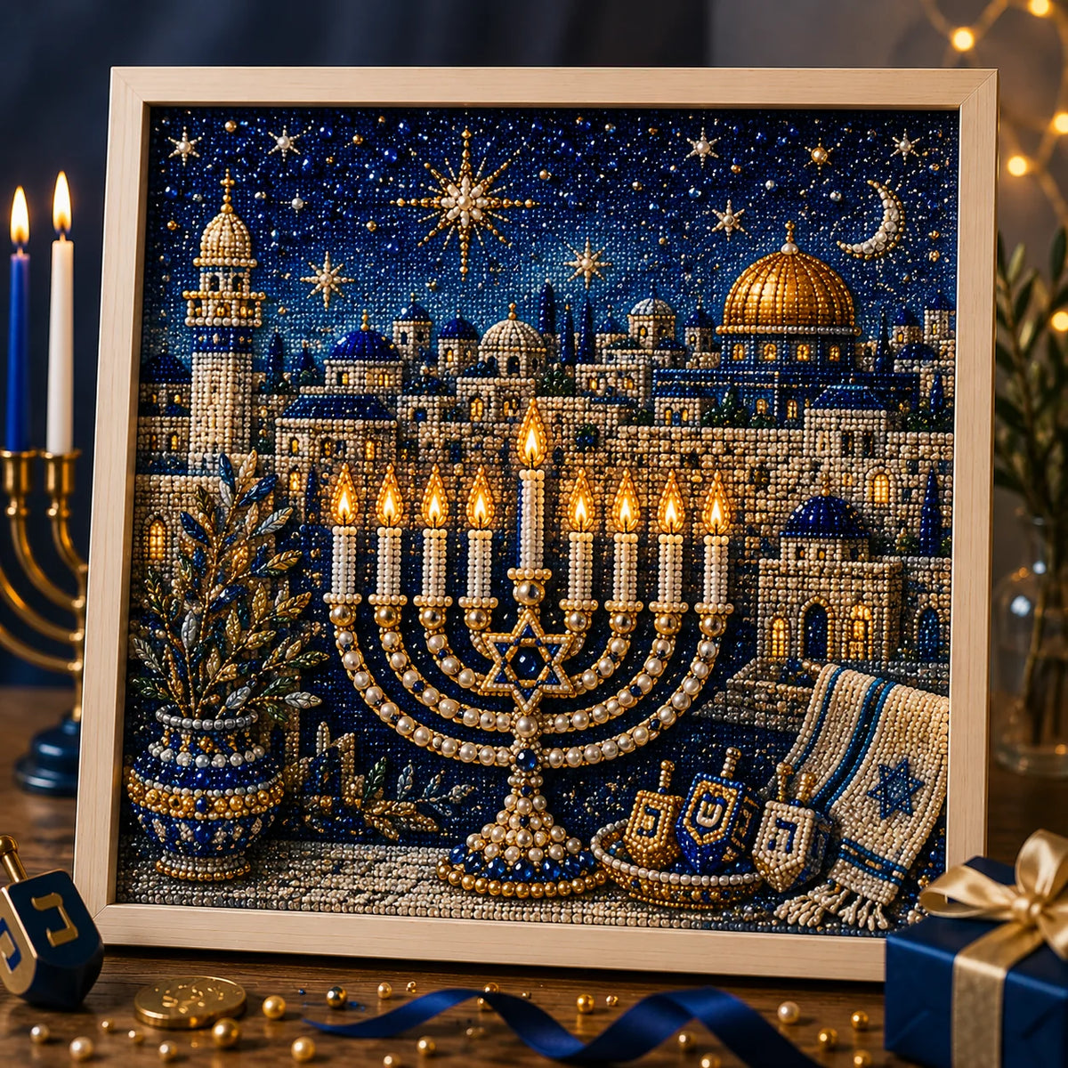 🎁🕎 Hanukkah Pearl Art Kit — Create, Craft & Celebrate!