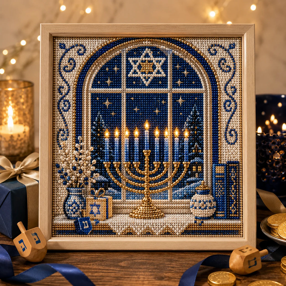 🎁🕎 Hanukkah Pearl Art Kit — Create, Craft & Celebrate!