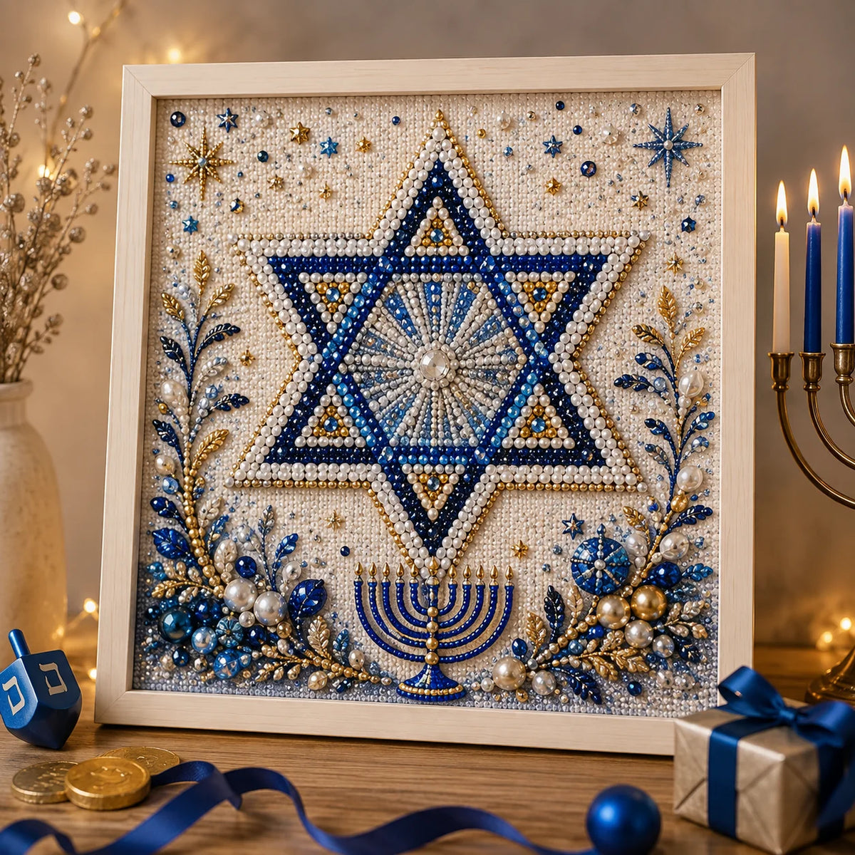 🎁🕎 Hanukkah Pearl Art Kit — Create, Craft & Celebrate!