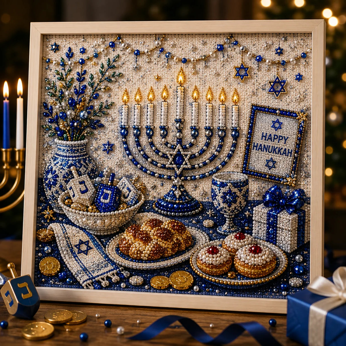 🎁🕎 Hanukkah Pearl Art Kit — Create, Craft & Celebrate!