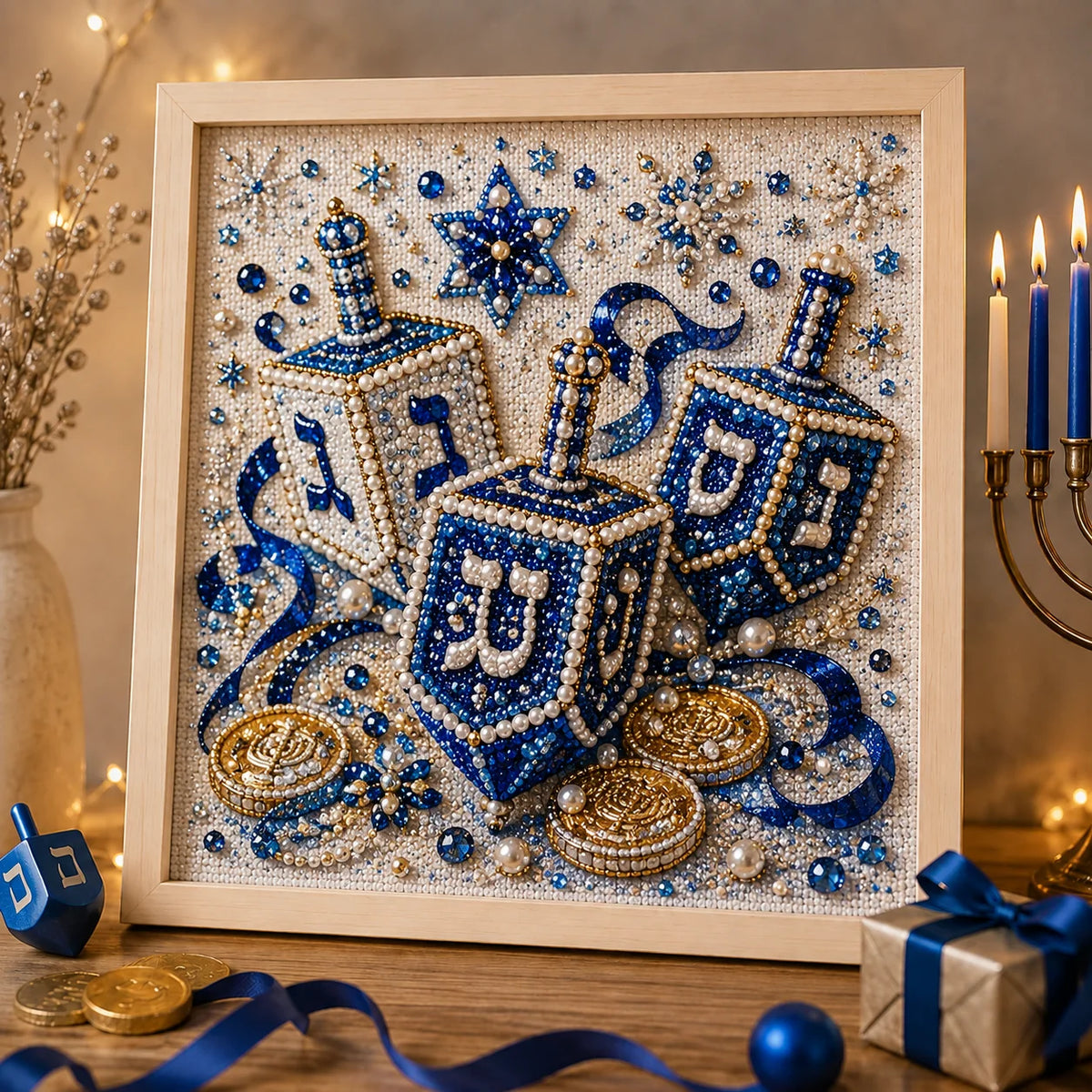 🎁🕎 Hanukkah Pearl Art Kit — Create, Craft & Celebrate!