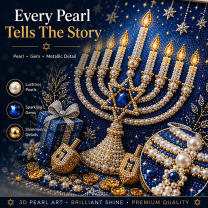 🎁🕎 Hanukkah Pearl Art Kit — Create, Craft & Celebrate!
