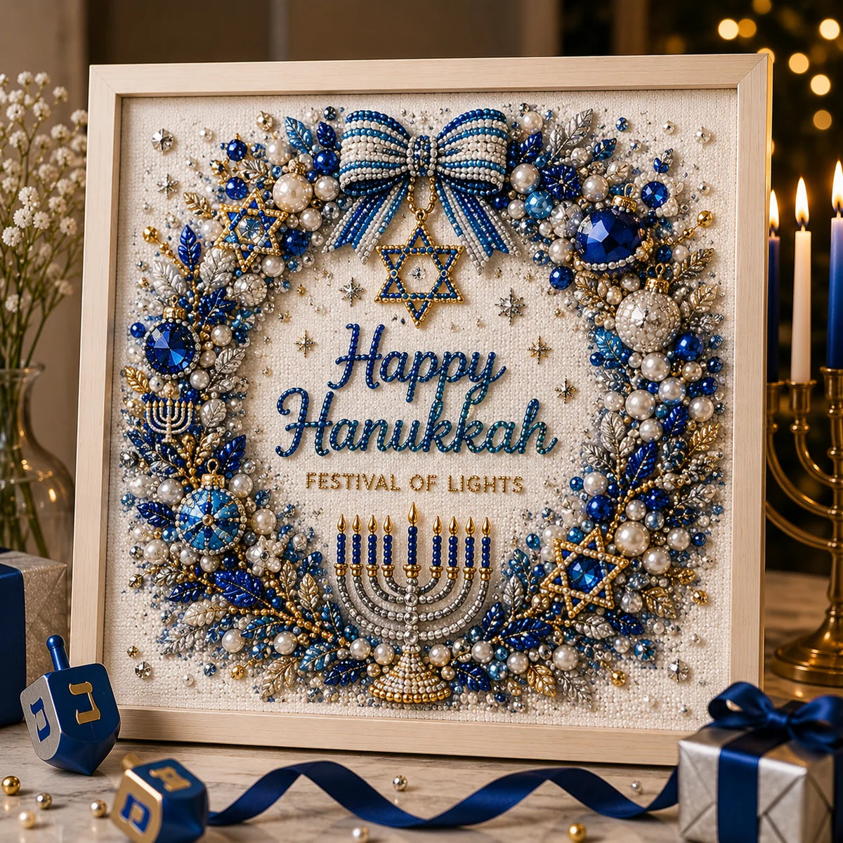 🎁🕎 Hanukkah Pearl Art Kit — Create, Craft & Celebrate!