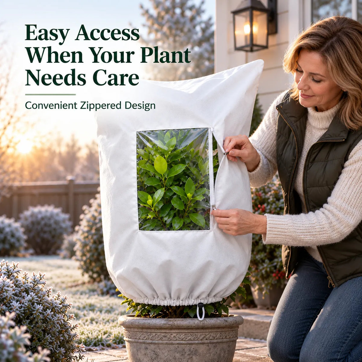 ❄️ Winter Plant Frost Protection Cover | Save Your Beloved Plants From Freezing Nights!