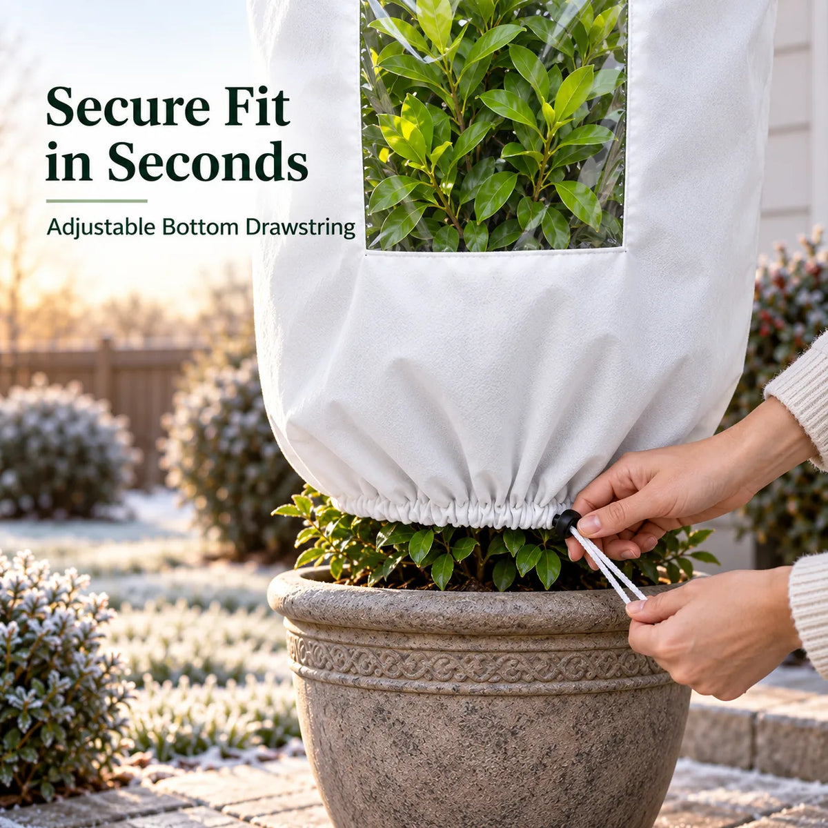 ❄️ Winter Plant Frost Protection Cover | Save Your Beloved Plants From Freezing Nights!