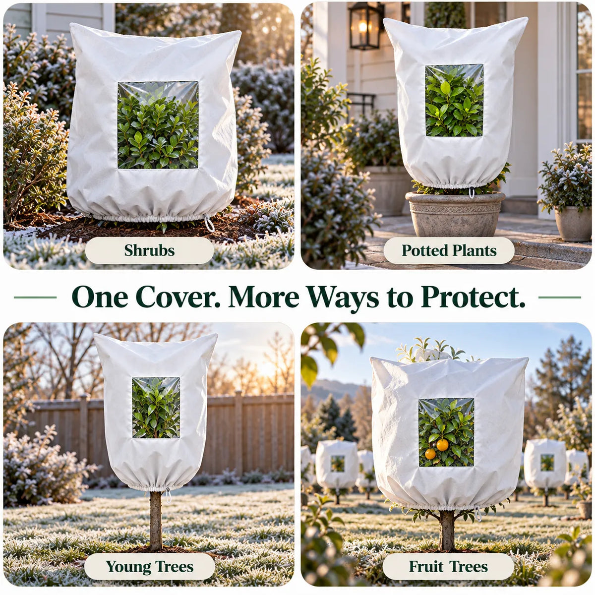 ❄️ Winter Plant Frost Protection Cover | Save Your Beloved Plants From Freezing Nights!
