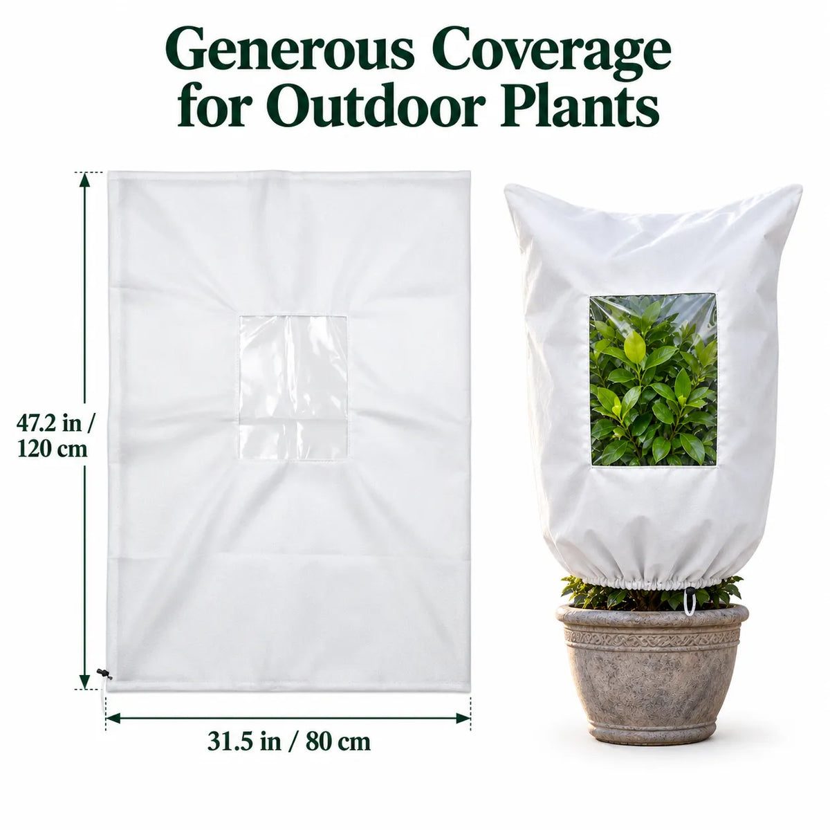 ❄️ Winter Plant Frost Protection Cover | Save Your Beloved Plants From Freezing Nights!