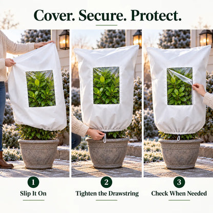❄️ Winter Plant Frost Protection Cover | Save Your Beloved Plants From Freezing Nights!