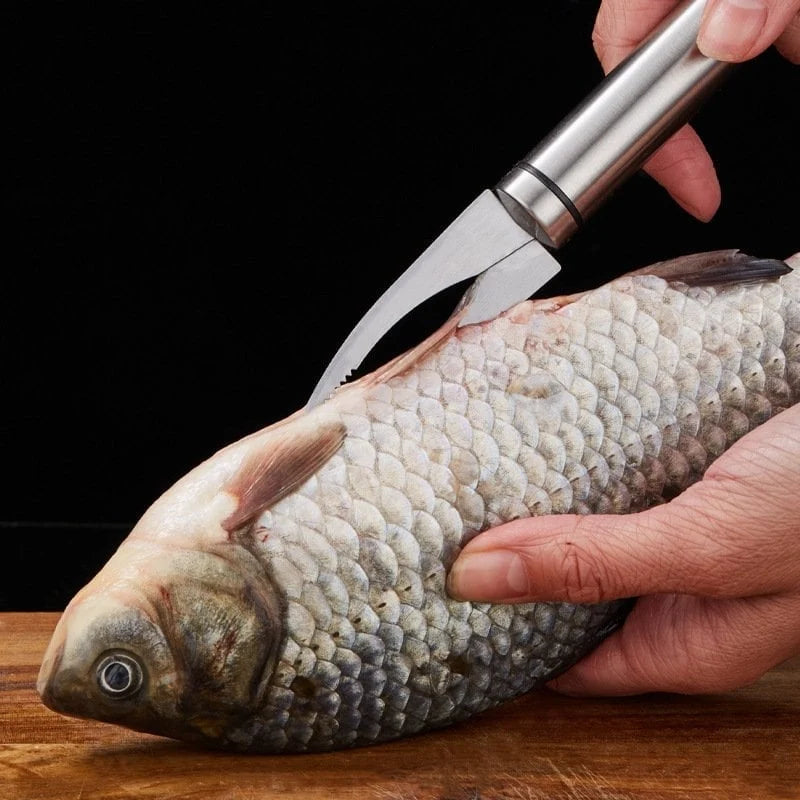 🐟🦐 5-in-1 Seafood Cleaning Tool — Prep Fish & Shrimp with Ease!