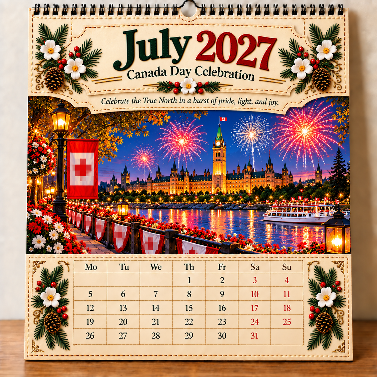 🍁Canada 160th Anniversary 1867-2027 Commemorative Wall Calendar