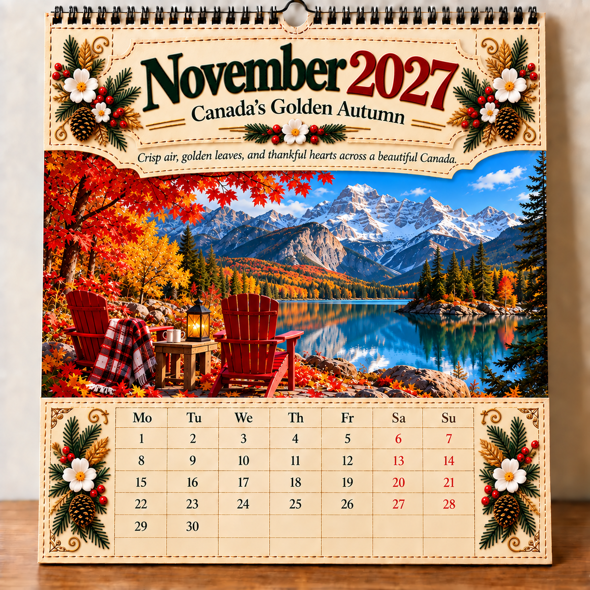 🍁Canada 160th Anniversary 1867-2027 Commemorative Wall Calendar