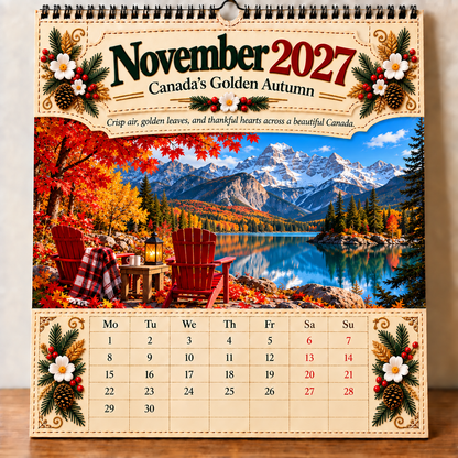 🍁Canada 160th Anniversary 1867-2027 Commemorative Wall Calendar
