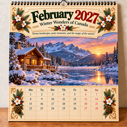 🍁Canada 160th Anniversary 1867-2027 Commemorative Wall Calendar