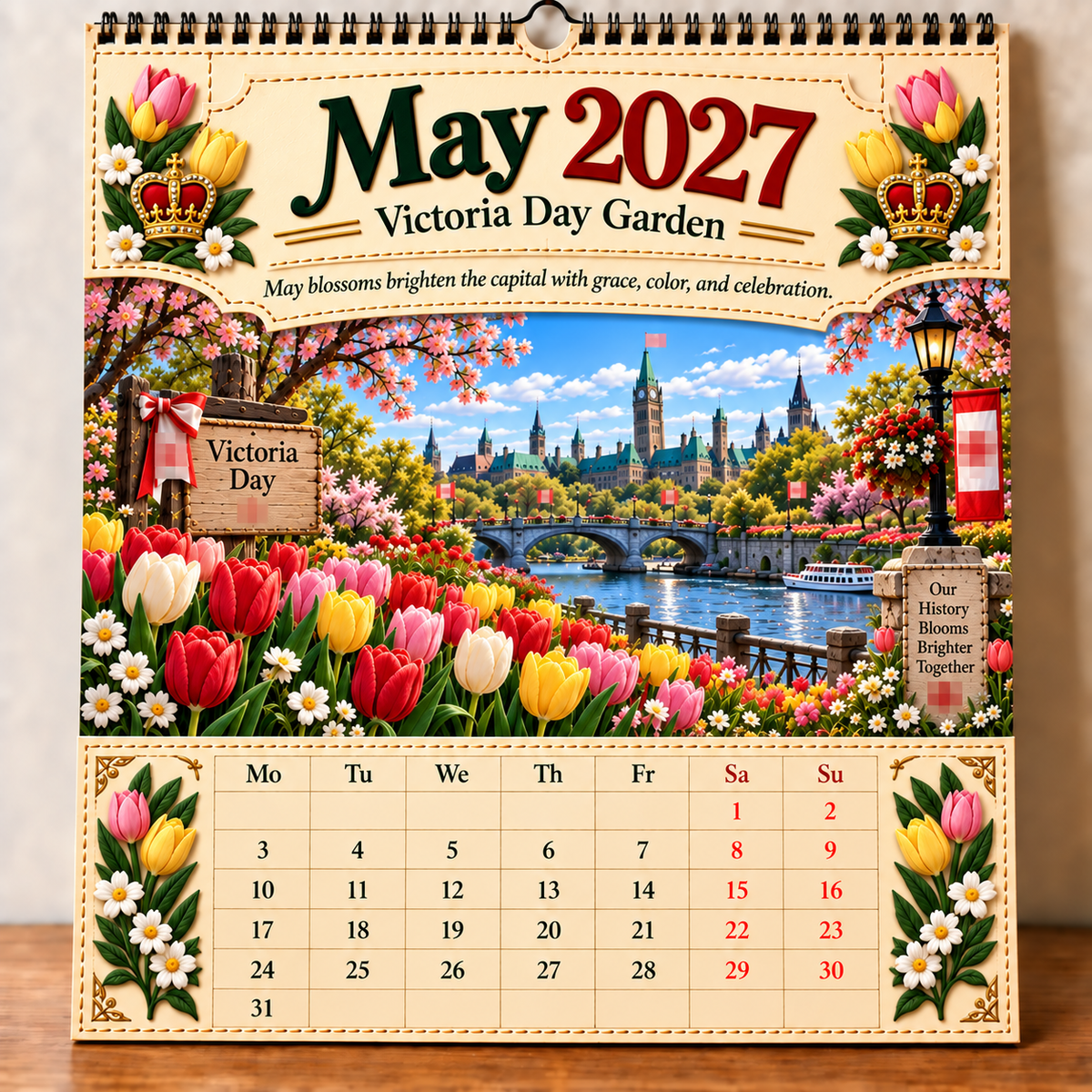 🍁Canada 160th Anniversary 1867-2027 Commemorative Wall Calendar