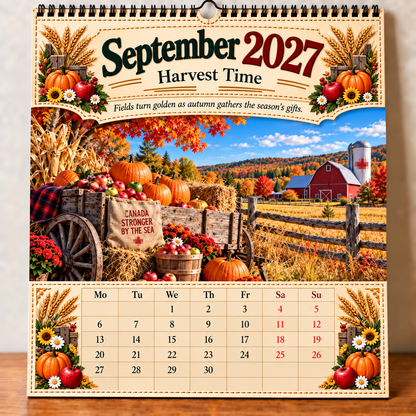 🍁Canada 160th Anniversary 1867-2027 Commemorative Wall Calendar