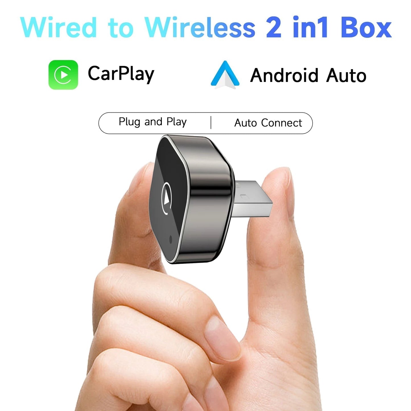 🔥50K+ SOLD!!✨2026 Wireless CarPlay Adapter for Android – Fast, No-Lag, Hands-Free