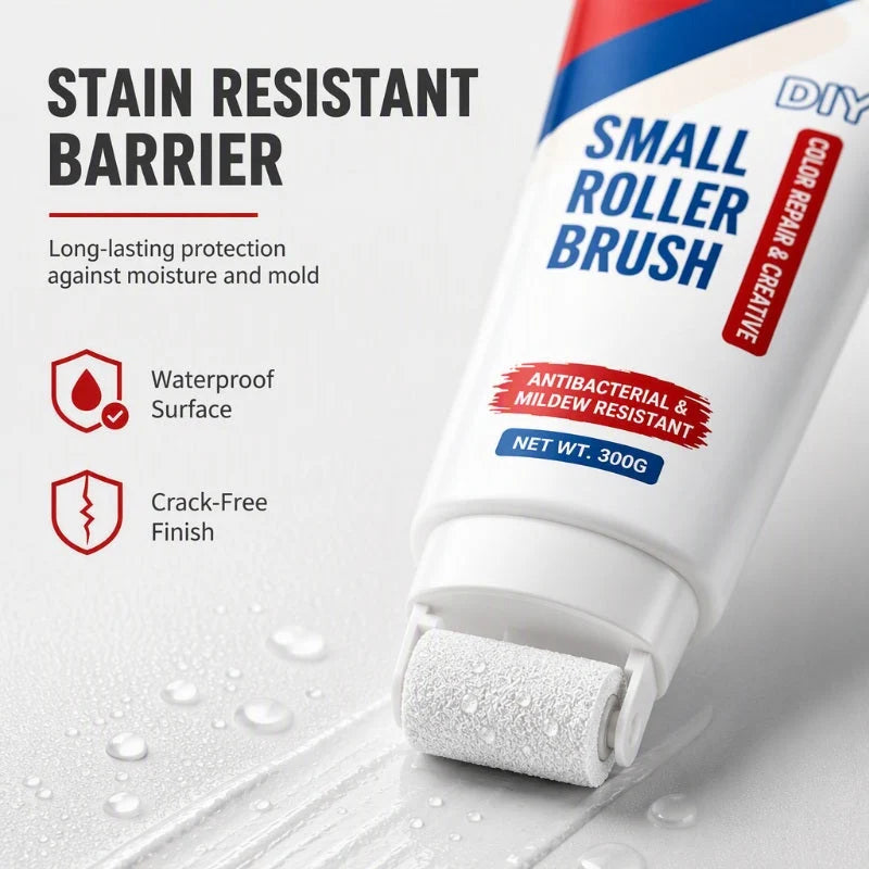 🧱🖌️✨Waterproof Wall Repair Paste with Integrated Small Roller Brush