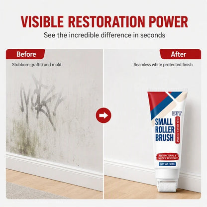 🧱🖌️✨Waterproof Wall Repair Paste with Integrated Small Roller Brush