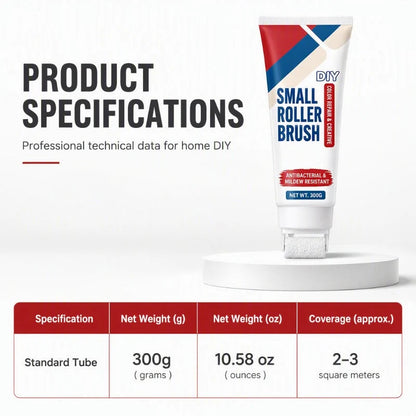 🧱🖌️✨Waterproof Wall Repair Paste with Integrated Small Roller Brush