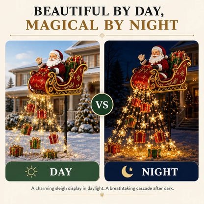 🎅 2026 Solar Santa Sleigh – Magical Christmas Garden Lights