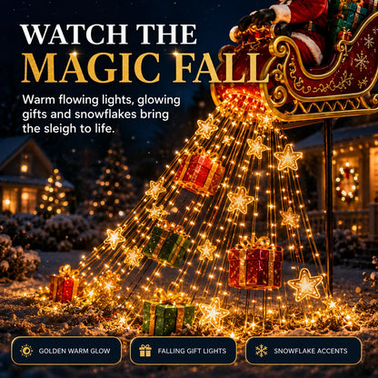🎅 2026 Solar Santa Sleigh – Magical Christmas Garden Lights