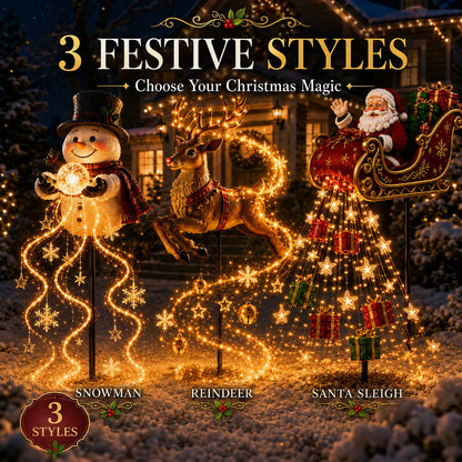 🎅 2026 Solar Santa Sleigh – Magical Christmas Garden Lights