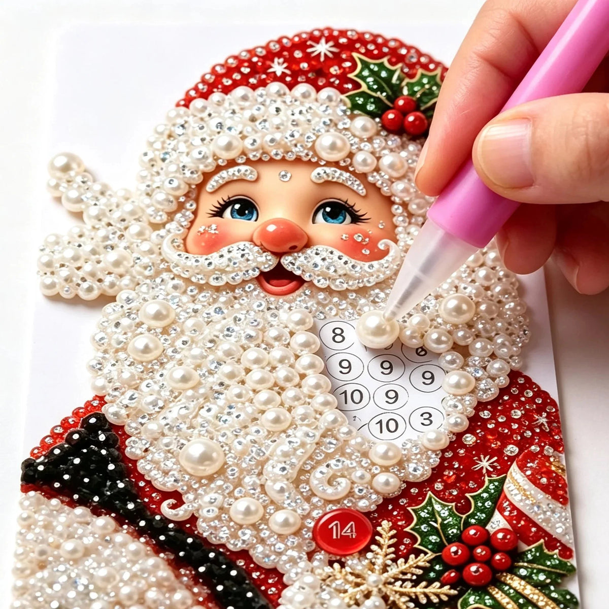 🎁💎 DIY Christmas Pearl Art — Festive Holiday Craft Collection