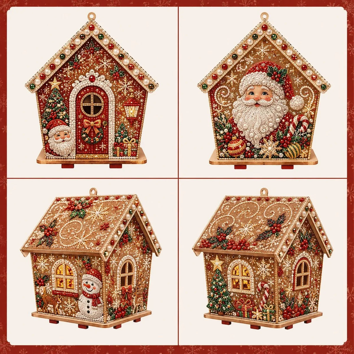 🎁💎 DIY Christmas Pearl Art — Festive Holiday Craft Collection