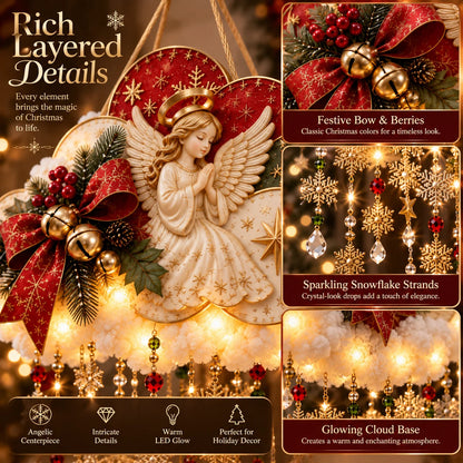 🪽✨ Christmas Angel Cloud Light — Magical Hanging Holiday Décor