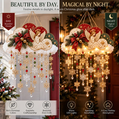 🪽✨ Christmas Angel Cloud Light — Magical Hanging Holiday Décor