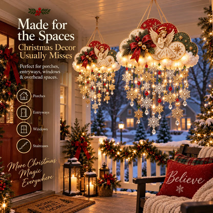 🪽✨ Christmas Angel Cloud Light — Magical Hanging Holiday Décor