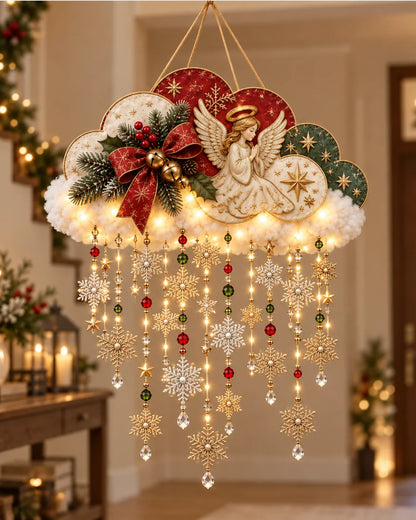 🪽✨ Christmas Angel Cloud Light — Magical Hanging Holiday Décor
