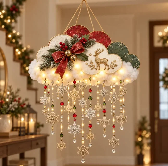 🪽✨ Christmas Angel Cloud Light — Magical Hanging Holiday Décor