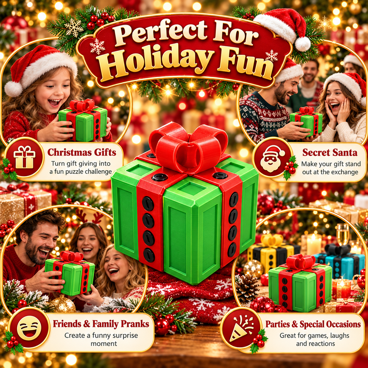 🎁 3D Christmas Prank Gift Box – The Holiday Surprise Everyone Will Remember