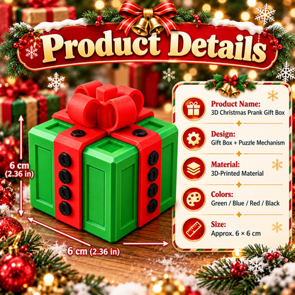 🎁 3D Christmas Prank Gift Box – The Holiday Surprise Everyone Will Remember