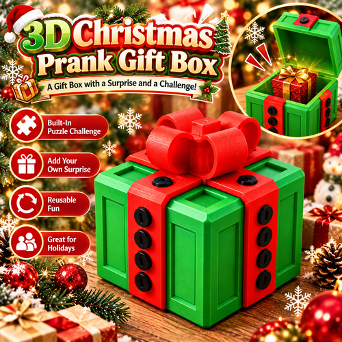 🎁 3D Christmas Prank Gift Box – The Holiday Surprise Everyone Will Remember