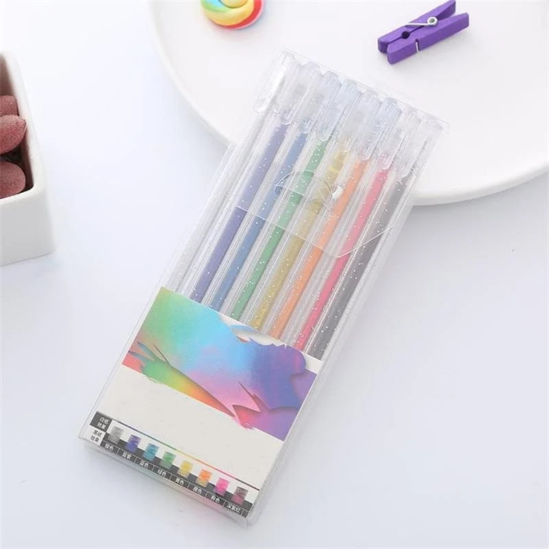 💥 Last Day! Special Sale 🎁Glitter Gel Pen Set – Smooth Writing 🎨