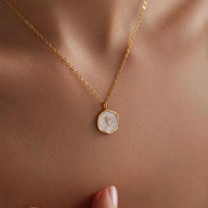 New Arrival✨The "Serene Faith" Vintage Oval Cross Necklace