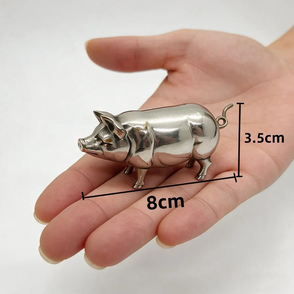 📏Antique-Inspired Pig Mini Tape Measure