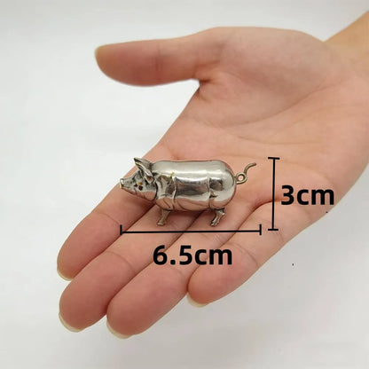 📏Antique-Inspired Pig Mini Tape Measure
