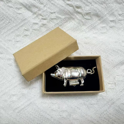 📏Antique-Inspired Pig Mini Tape Measure