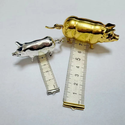 📏Antique-Inspired Pig Mini Tape Measure