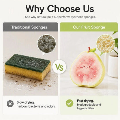 🔥Buy 2 Get 1 Free ✨Cute Fruit-Shaped Dishwashing Sponge Brush🧼