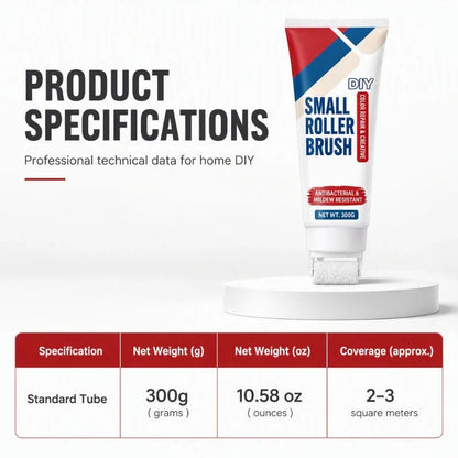 💯🧱🖌️✨Waterproof Wall Repair Paste with Integrated Small Roller Brush