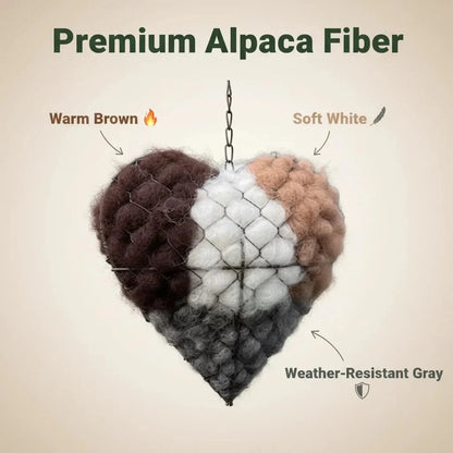2026 HOT SALE 49%OFF🕊️Handmade Alpaca Fiber Bird Nesting Heart 💕