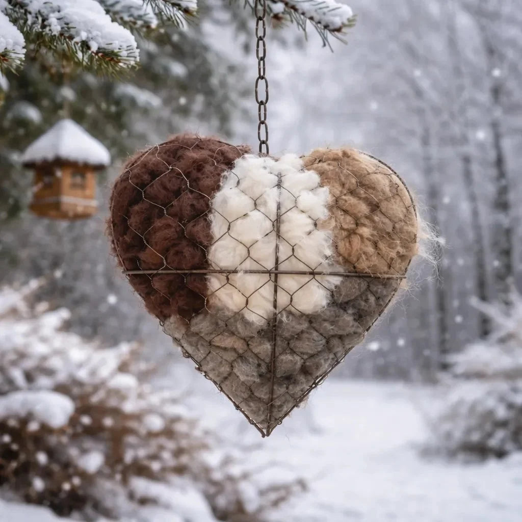 2026 HOT SALE 49%OFF🕊️Handmade Alpaca Fiber Bird Nesting Heart 💕