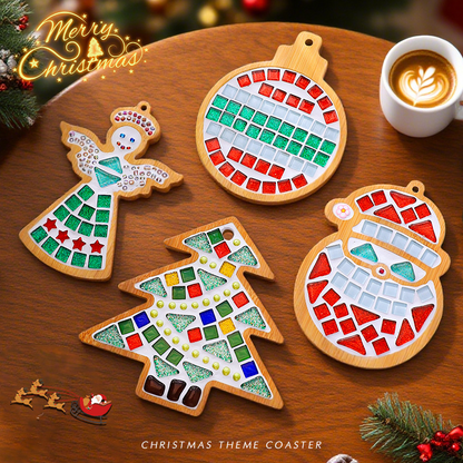 Christmas Diy Mosaic Coaster Kit